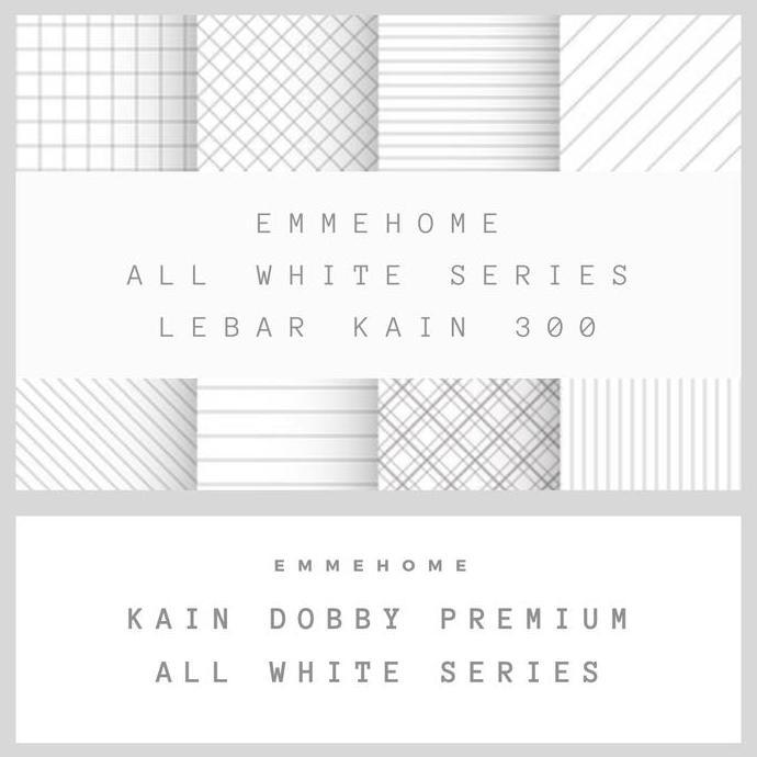 TERLARIS KAIN KATUN DISPERSE MIKROTEX POLOS / EMBOSS PUTIH SERIES