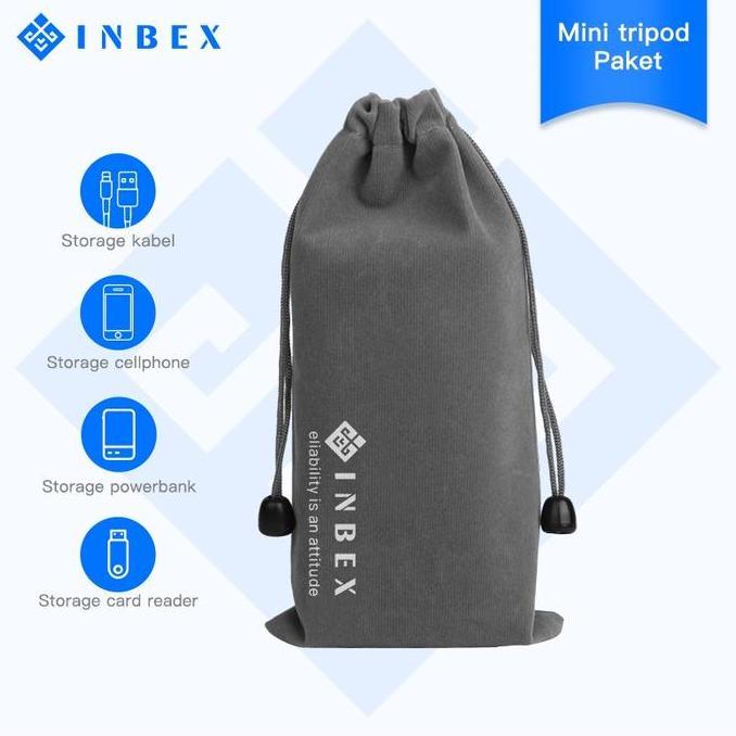 INBEX Earphone Cable Storage Bag Handphone Accessories Bag 10*20cm