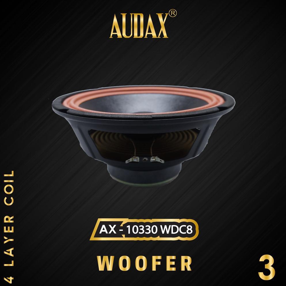 Promo Audax - Speaker Pasif 10" Ax-10330 Wdc8 4 Layer Coil Woofer