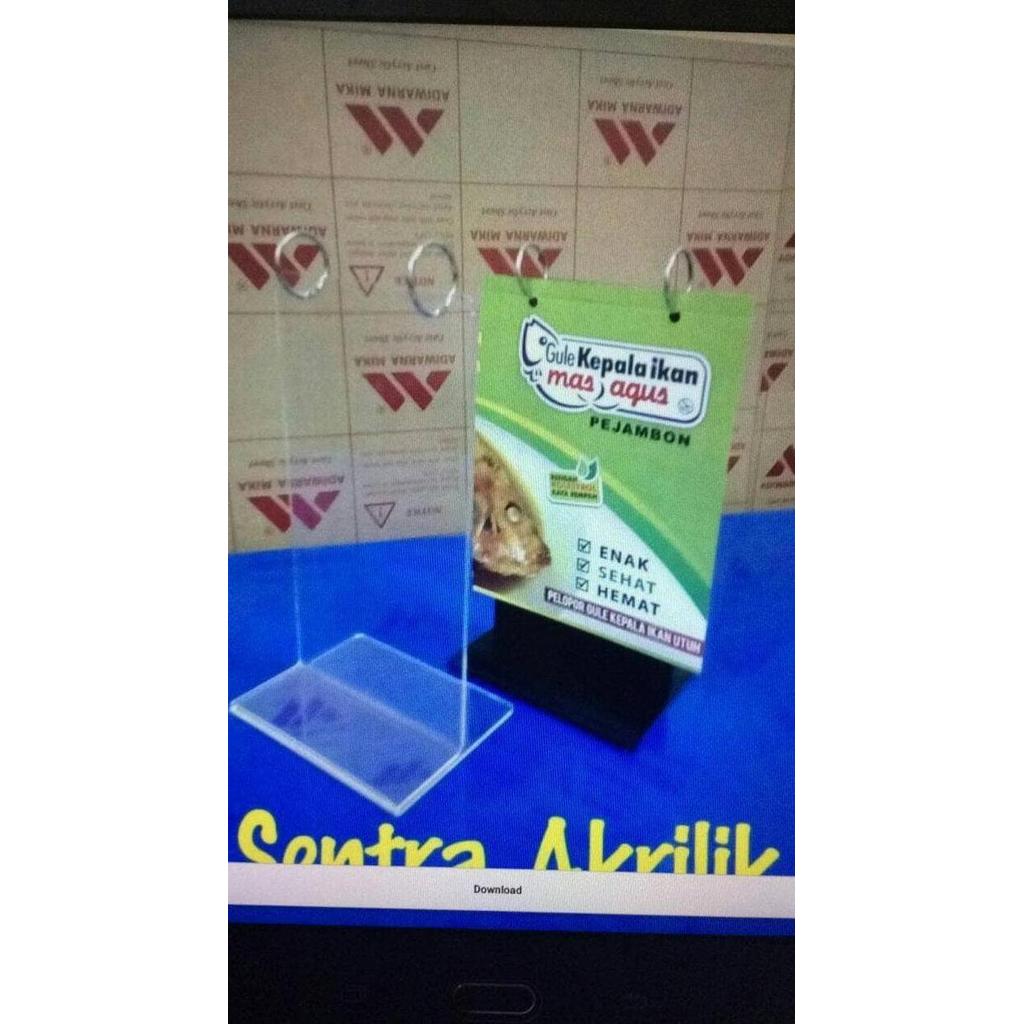Tent Card Menu/ standing menu A5 ready
