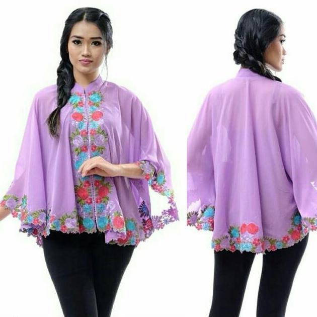 Kebaya Kelelawar Chifon Bordir CS