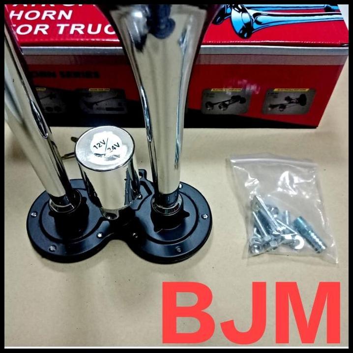 TERLARIS KLAKSON ANGIN TELOLET 2 CORONG 12 VOLT 24 VOLT 