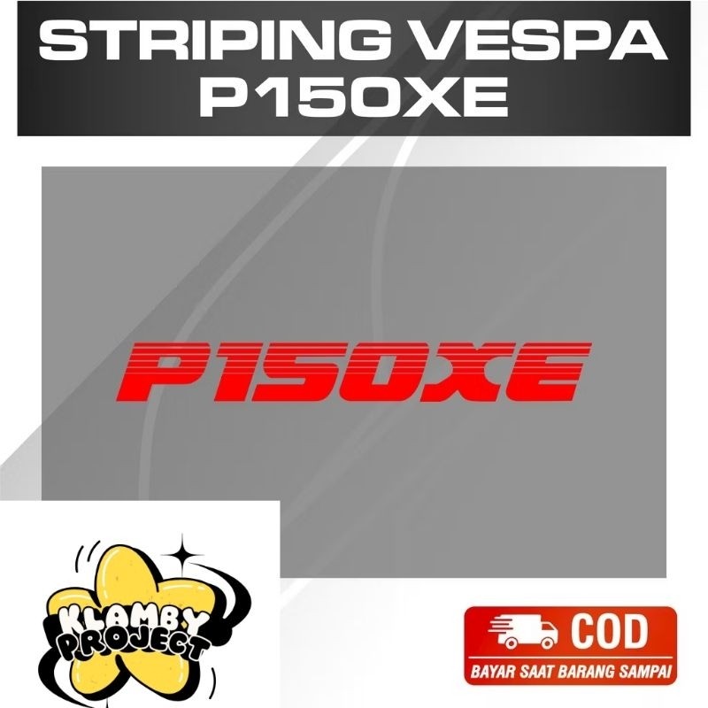 Garskin Case Bisa Cod Sticker Cutting Vespa 2 Tak Universal Px Ps Style Striping P150xe Cutting P150