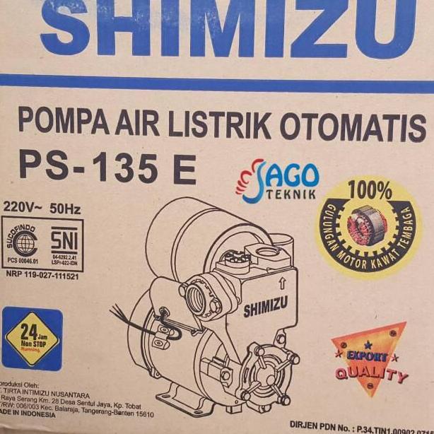 #####] Pompa Air Shimizu PS 135 E / Shimizu PS135E