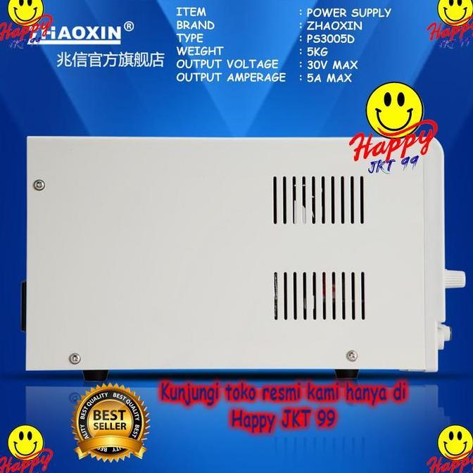 100% Original Power Supply Psu Dc Adjustable Zhaoxin Ps-3005D 30V 5A Promo Bulan Ini