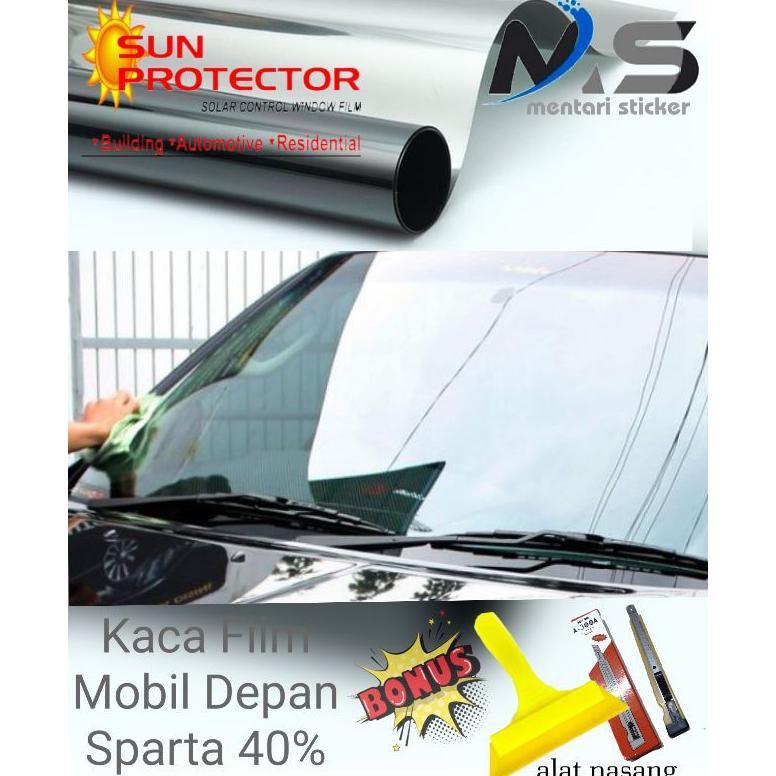 FREE ONGKIR KACA FILM MOBIL DEPAN/KACA FILM SPRTA 40%/KACA FILM/KACA FILM HITAM 40%