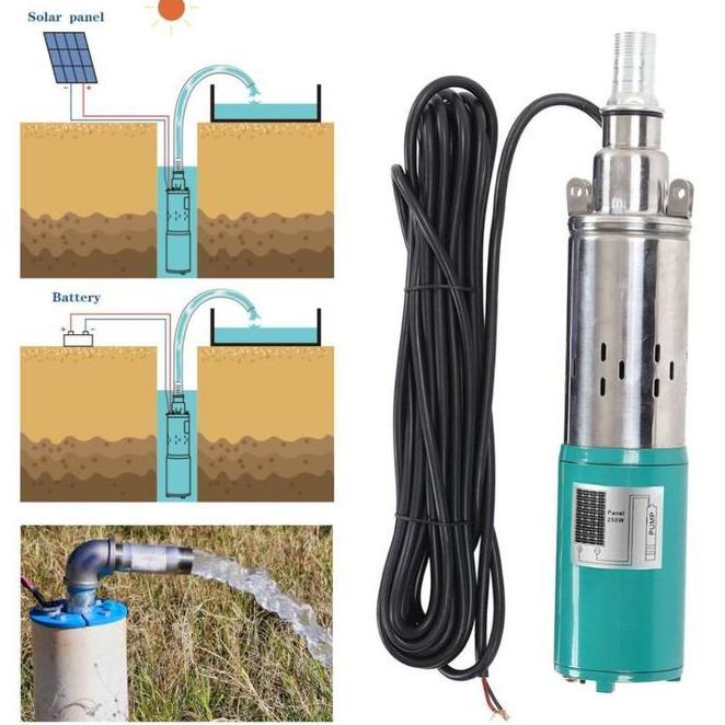 Pompa Tanam Dc 12V Pompa Sumur Submersible Pump Pompa Celup Sumur Pertanian Aki 12 Volt Pompa Sibel 