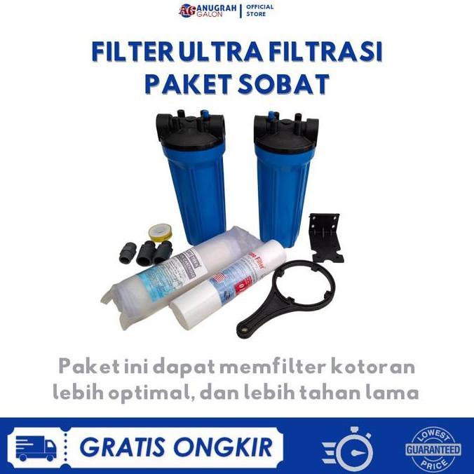 Filter Ultrafiltrasi Paket Sobat / filter air keruh berlumpur dan berpasir Saringan Water RESTOCK