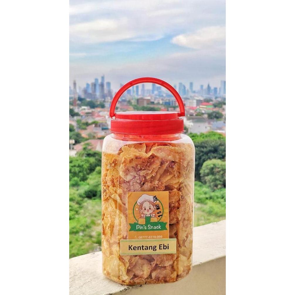 Kripik Ebi Kentang/Kripik kentang /Cemilan kripik ebi ketang Makanan Food HM