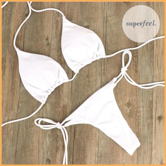 SET BRA CD PREMIUM SET 1 SET CD KOLOR BH DENGAN BUSA CUP DALAMAN KOLOR BEACHWEAR PANTAI WANITA KATUN