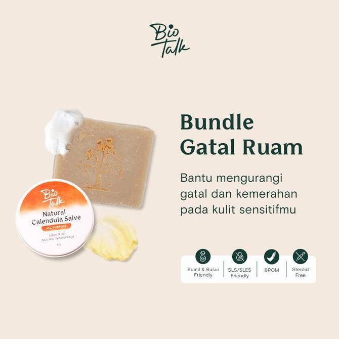 Biotalk Bundle Gatal dan Ruam | Salep Sabun Kulit Gatal Alergi Bagus Untuk Kulit Iritasi Ruam Melemb