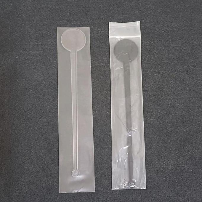 stirrer / pengaduk minuman / adukan minuman 18cm kemasan plastik satuan (100pcs)
