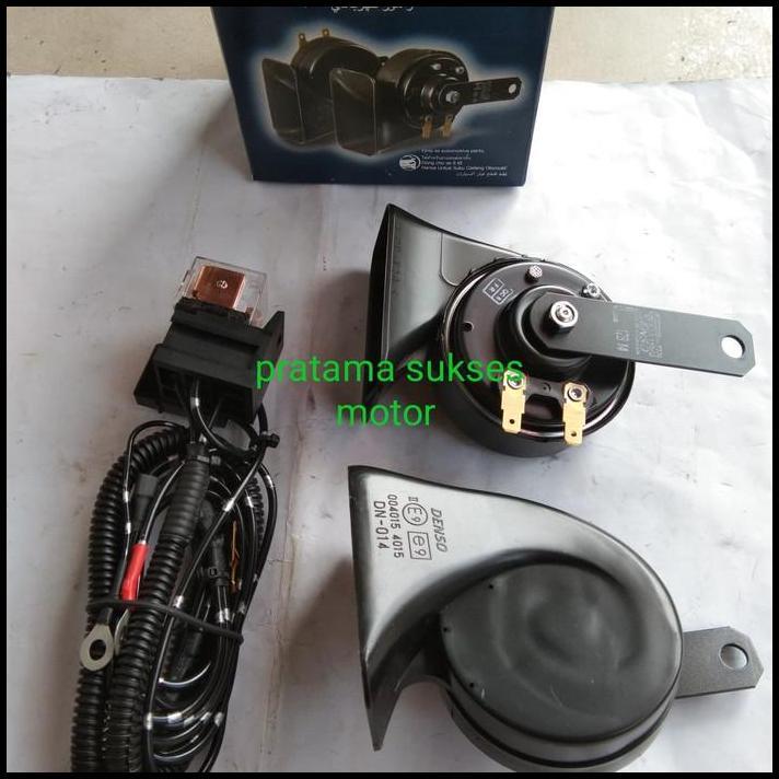 TERLARIS SATU PAKET KLAKSON KEONG SAMA KABEL RELAY KLAKSON DENSO ASLI 