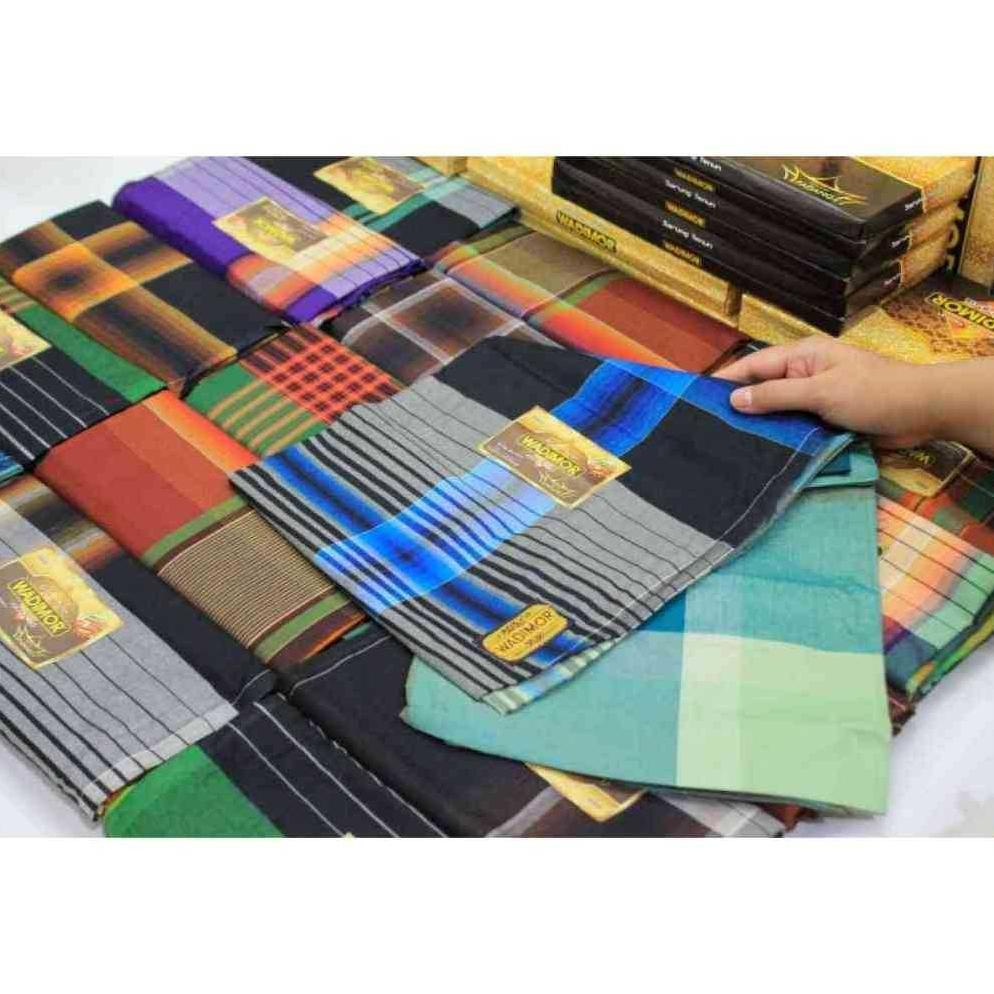 Sarung Wadimor Padang Horison Tiga Dara Klir Kain Samping Tenun Motif Kotak Kotak2 Dewasa Pria Laki 