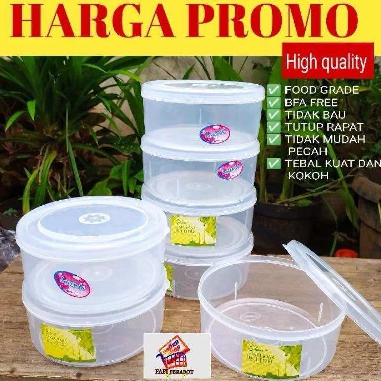 12Pcs Toples Kue Plastik 1/2Kg  / Toples Nastar Plastik 500Gram / Toples Kue Kering
