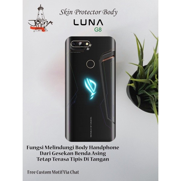 Garskin Case Dapat 2pcs Garskin Hp Luna G8 Motif Rog - Free Custom Custom Bisa COD 2Pcs