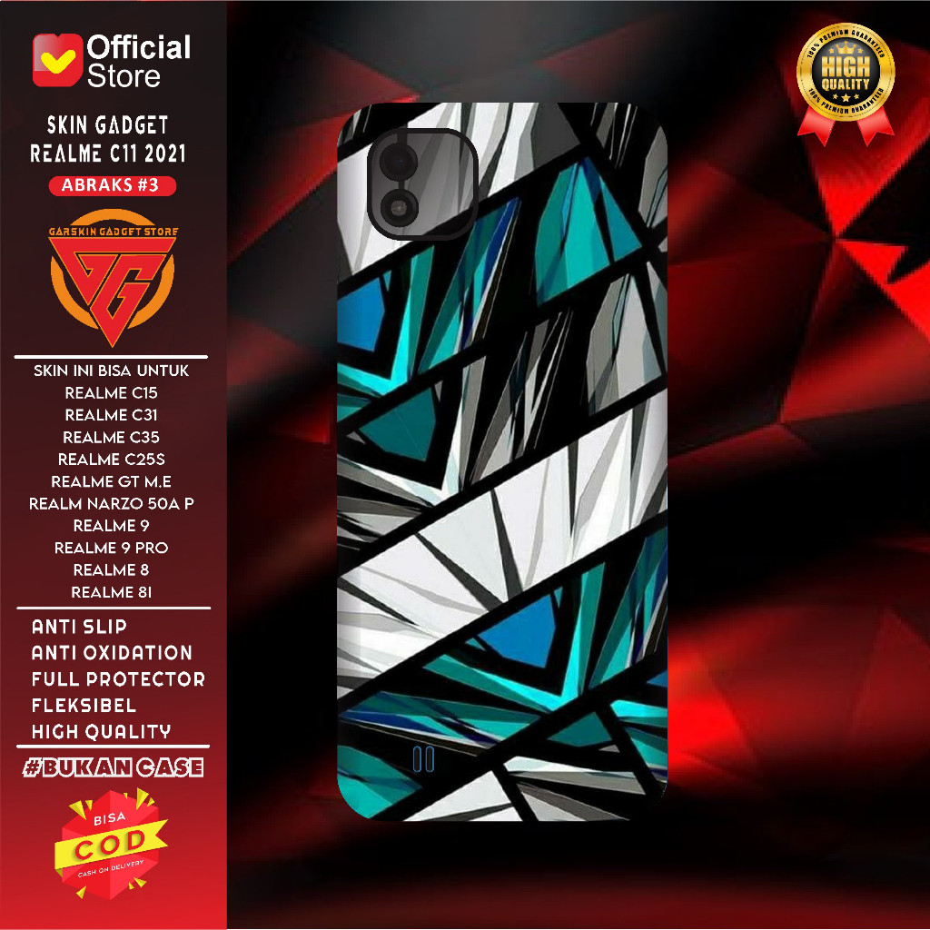 Garskin Case Realme C11 Custom Bisa COD 2Pcs