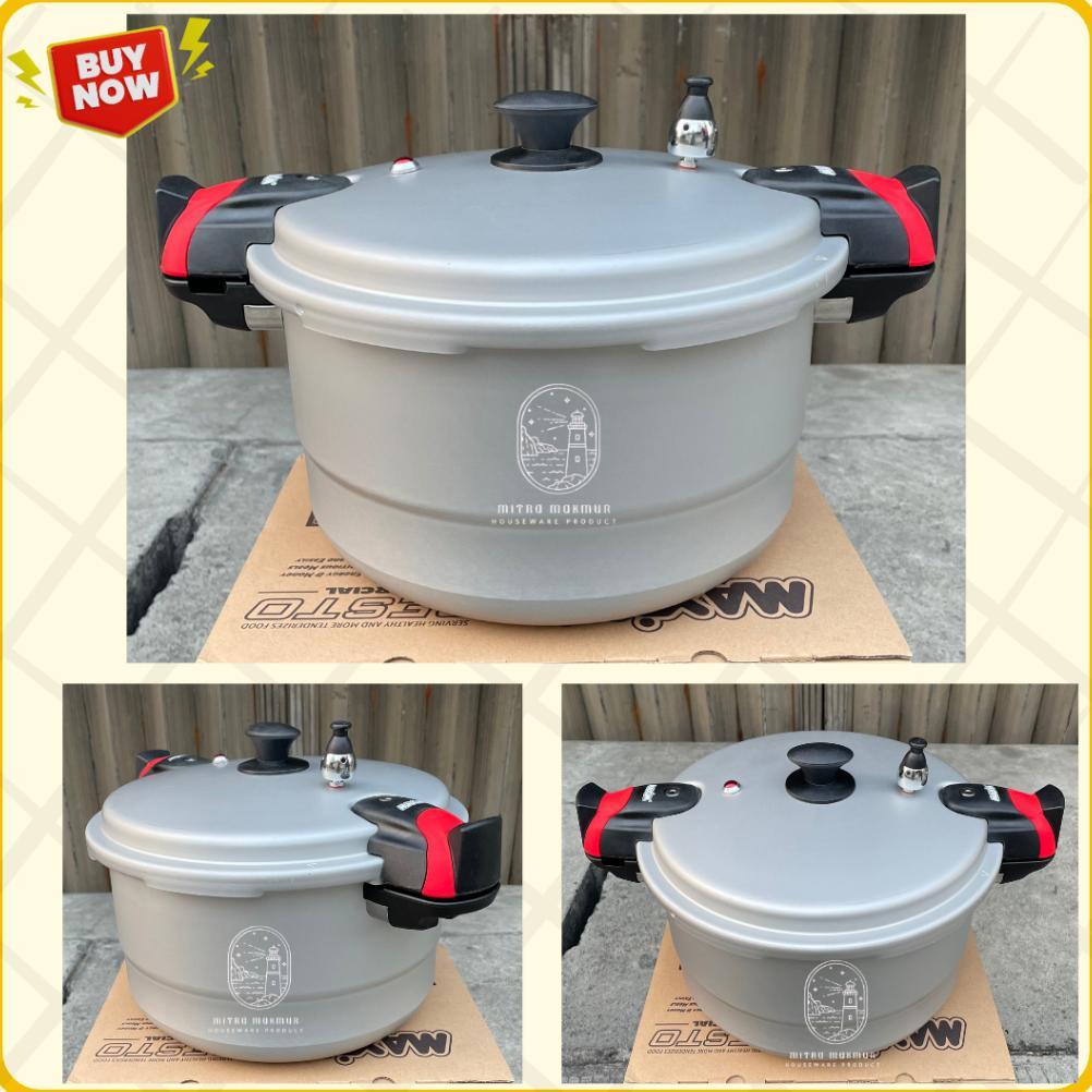 New Maxim Presto 4 - 7 - 12 Liter Panci Presto Kukus Panci Serbaguna Maxim Stock