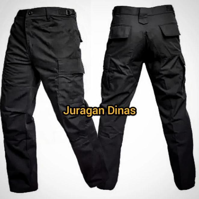 Eiger - Celana Eiger Celana Pdl Hitam Hitam Ripstok Kargo Lapangan Latihan