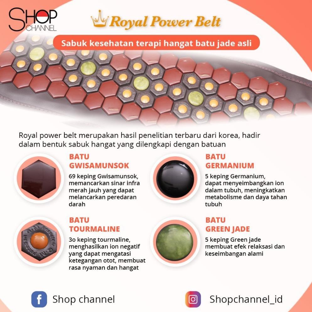 PROMO TERBARU Royal Power Belt 109 Batu Kesehatan Terapi Pinggang Punggung dan Melancarkan Peredaran