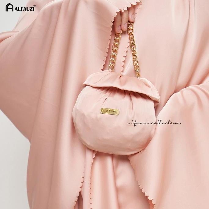 Alfauzi - Kinara Prayer Set Mukena Dewasa 2In1 Traveling Mini Arman Silk Premium