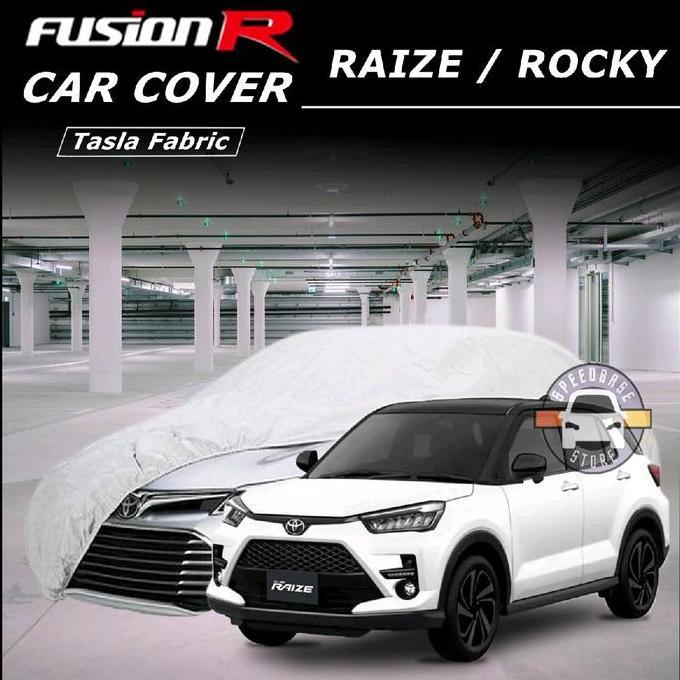 Cover Mobil RAIZE / ROCKY Fusion R Sarung Body Putih