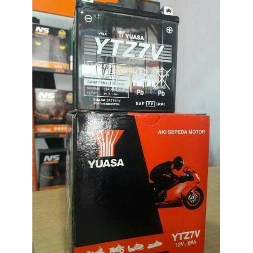 TERBARU - Accu / aki motor Kering Yuasa YTZ7V Nmax, aerox 155