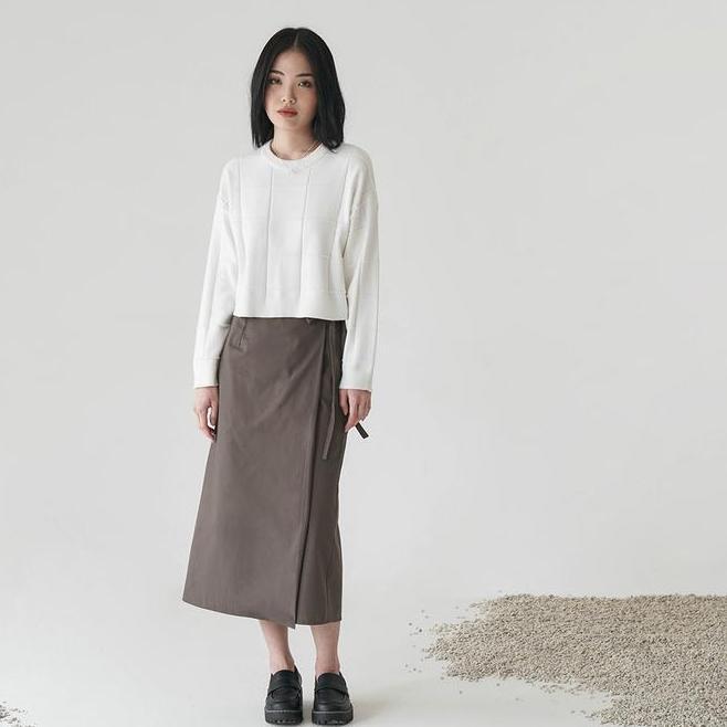 Inkano Marri Longsleeves Inkano Marri Longsleeves Cropped - Top Knitted Embossed