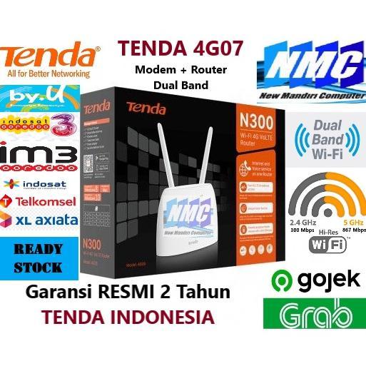 Tenda 4G07 Router AC1200 Modem Wifi 4G LTE Dual Band SimCard 4G-07 4G terlaris