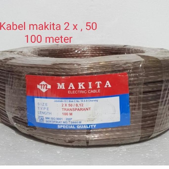 TERBARU - Kabel makita 2 x 50 kabel speaker transparan tembaga murni