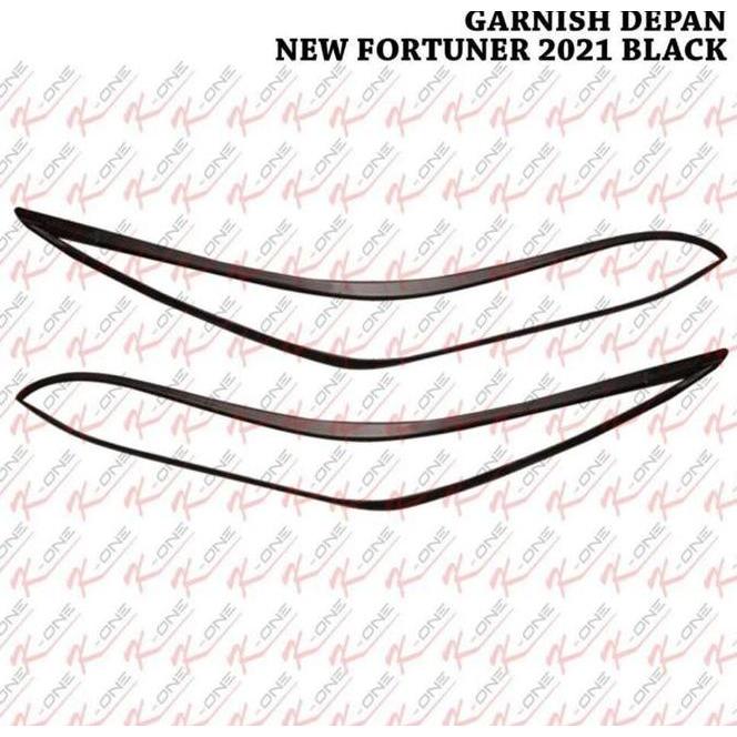 Garnish Toyota Fortuner Fortuner 2021 Hitam Vrz Trd Depan - Doff