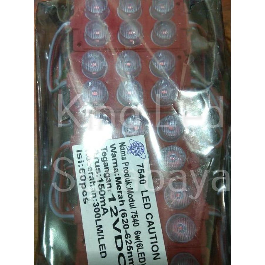 NEW LED Modul 3030 WARNA 12V 6W Mata Besar 6LED 6 Watt SMD 7540 Jumbo