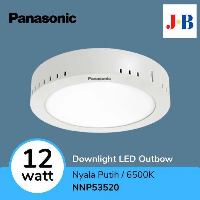 Panasonic Downlight Outbow 12 watt 6500K Cool Daylight NNP53520