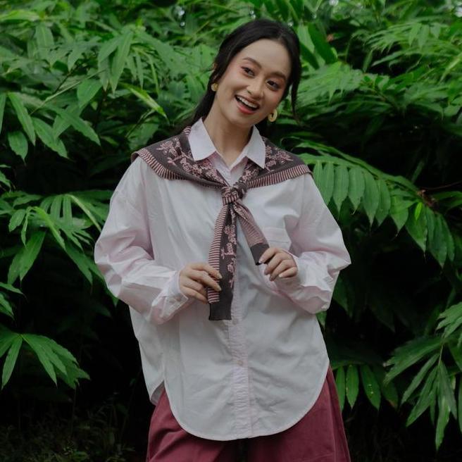 Nonaetal Seoul Jalak Nonaetal Seoul Jalak Knit Shawl Top Long Sleeve