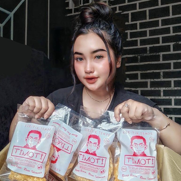 Terlaris Keripik Tempe Timoti Ukuran L Besar Renyah Gurih