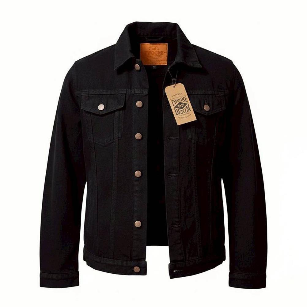 Original Two One - Jaket Denim Reguler Fit Hitam