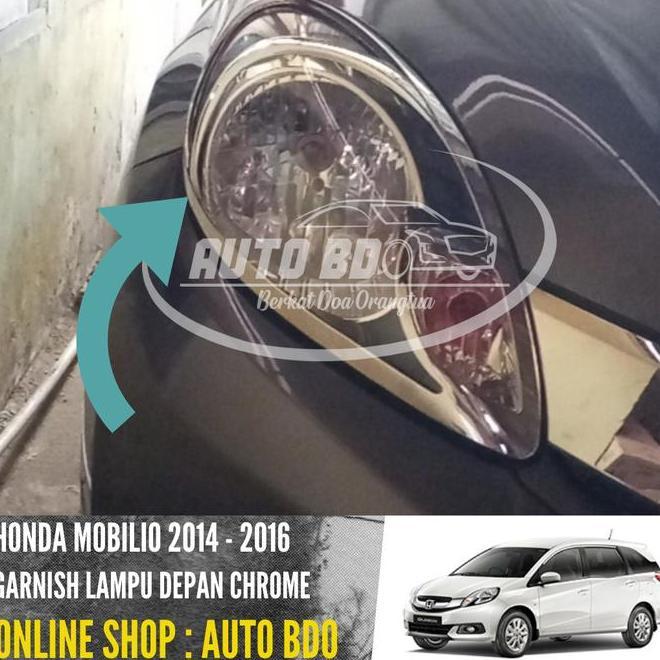 Garnish Lampu Depan Chrome 2014 Mobilio - 2016