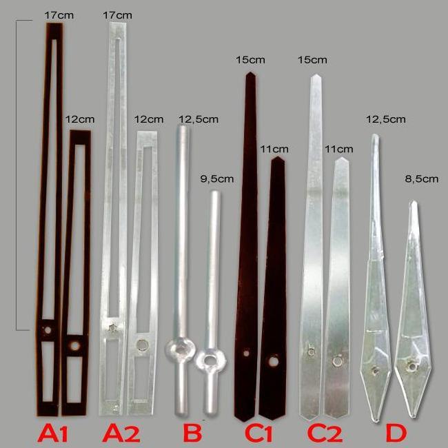 Jarum JAM dinding Panjang 18-20 cm