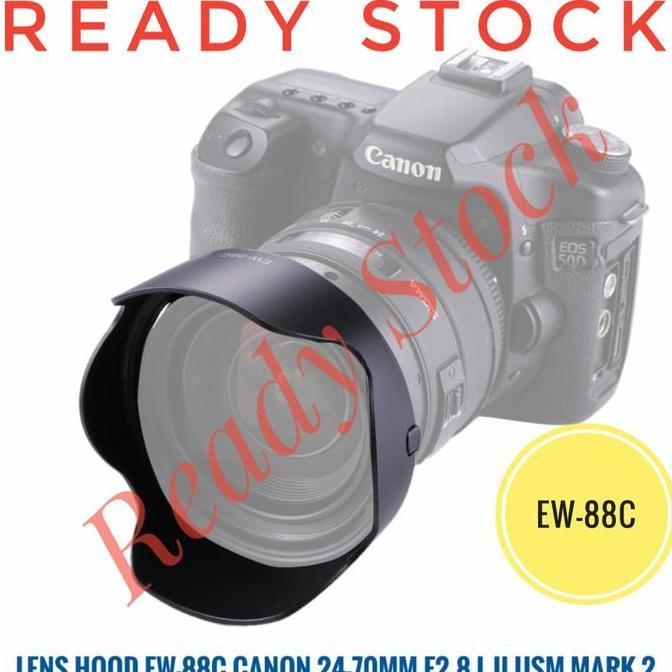 Lens Hood EW88C Lensa Canon 24-70mm F2.8 Mark ii Mark 2 EW-88C 24-70