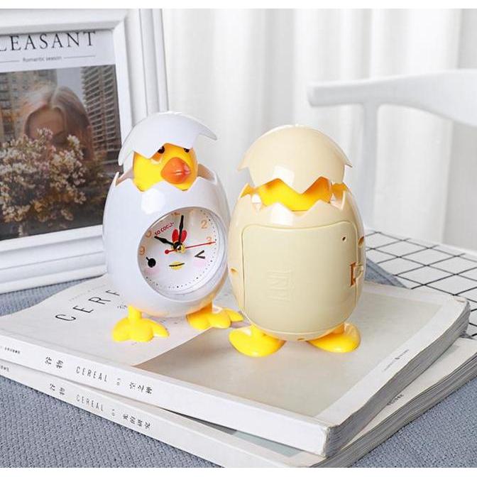Jam meja Weker Alarm Clock Karakter Telur Bebek Ayam Lucu