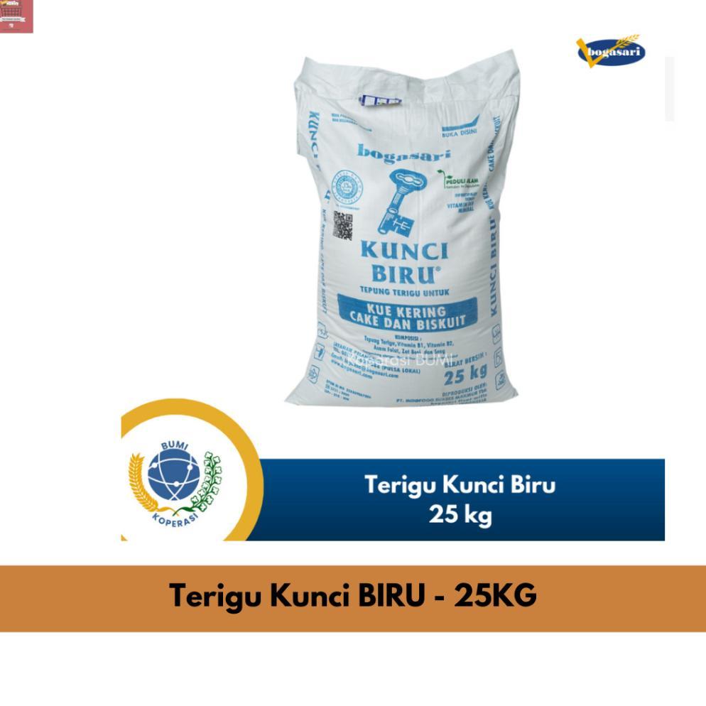 Grosir Tepung Terigu Kunci Biru 25Kg - Terigu Kunci Instan Kurir