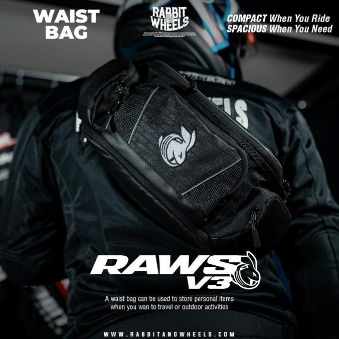 RABBIT AND WHEELS RAWS V2 Waist Bag - Tas Pinggang RNW Raws/V2