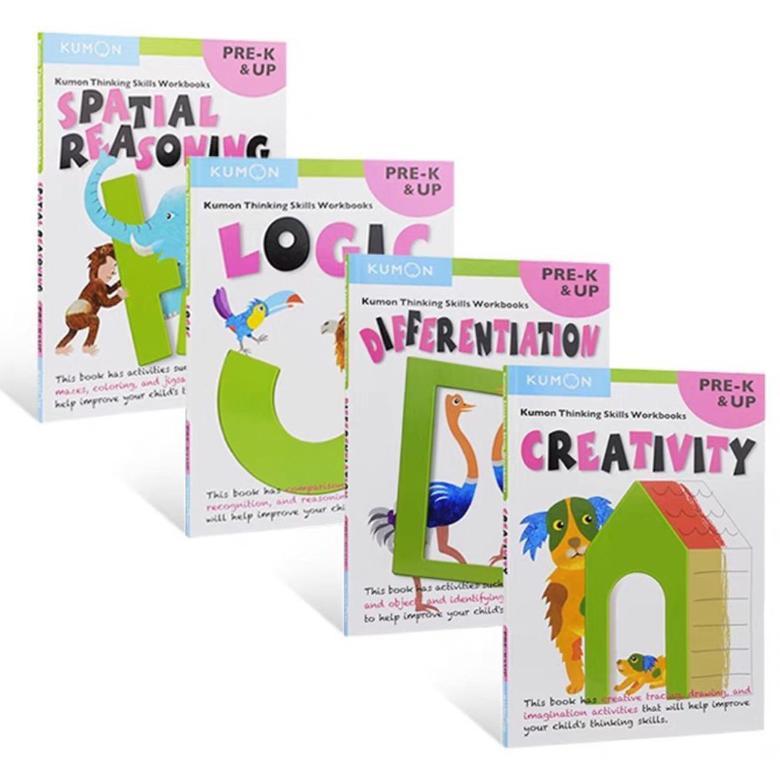 Kumon Thinking Skills Workbooks Pre-K & Up - Buku Anak Bahasa Inggris (3-5 tahun)