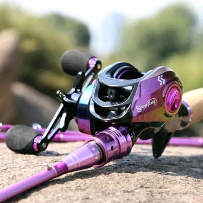 Alat pancing lengkap/spinning || baitcasting bahan fiber solid
