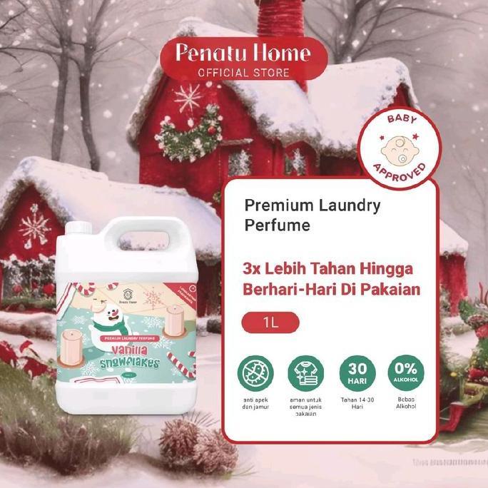 Parfum Laundry Premium Penatu Home - Vanilla Snowflakes 1L