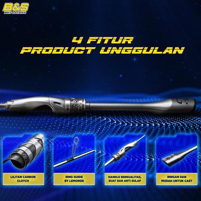 LEMOREN Joran Silver Snuke Pancing ultralight 1-6LB joran pancing spinning / casting JP045