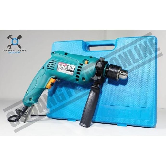 Modern M 2130 B Mesin Bor Tangan Listrik MODERN M 2130B M2130B Bor Impact Beton Tembok Modern Box M-