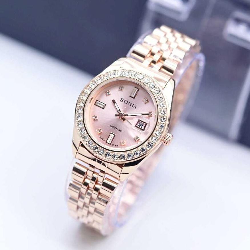 OFFICIAL JAM TANGAN WANITA BONIA 6169 FASHION RANTAI BEST WATCH