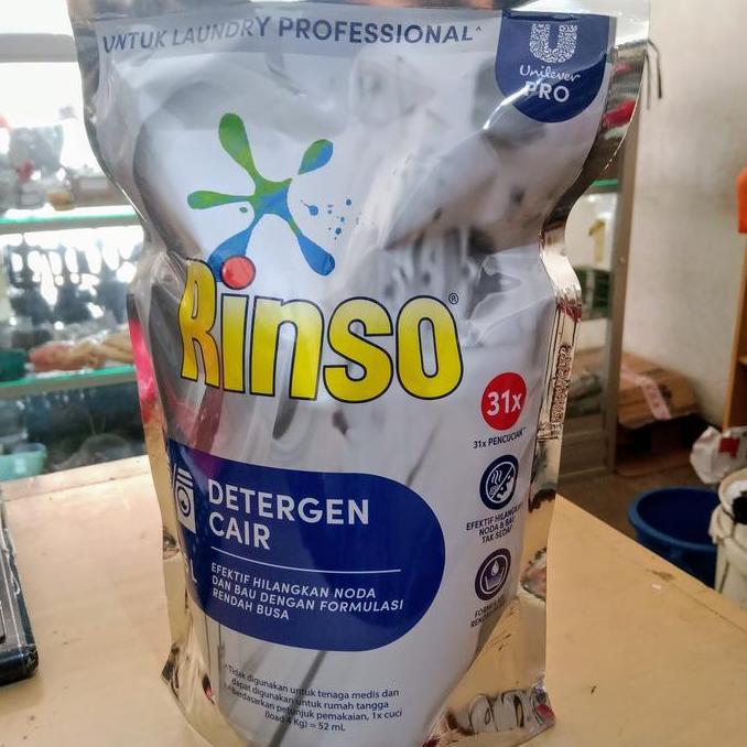 Rinso matic professional 1,8 1.8 liter cair 1 dus isi 6