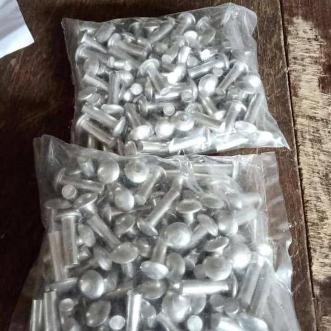 Paku Keling Aluminium M3 x 10mm-Paku Keling Aluminium 3mm Panjang 10mm (100) murah